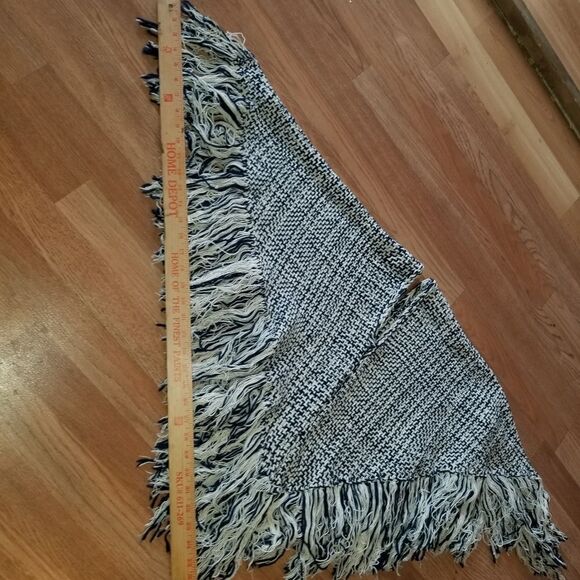 Womens Fringe Knit Poncho Boho /Shawl - Picture 5 of 13